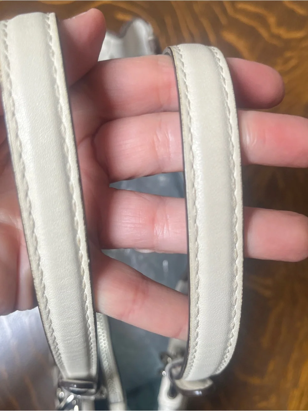 Coach Op Art Peyton Carryall Brown & White Signature Shoulder Bag with Turnlock